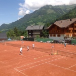Tennisbaan in Champéry